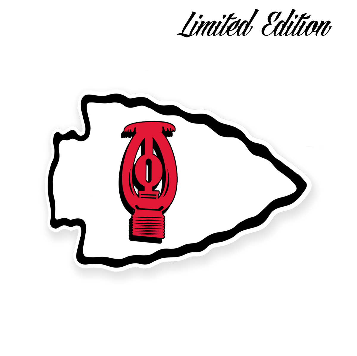 Kansas city chiefs nfl sticker sprinkler life