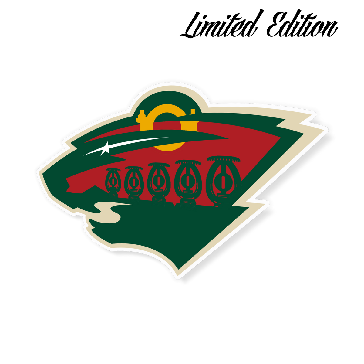 Minnesota Wild NHL Sticker Sprinkler Life Minnesota wild nhl sticker sprinkler life