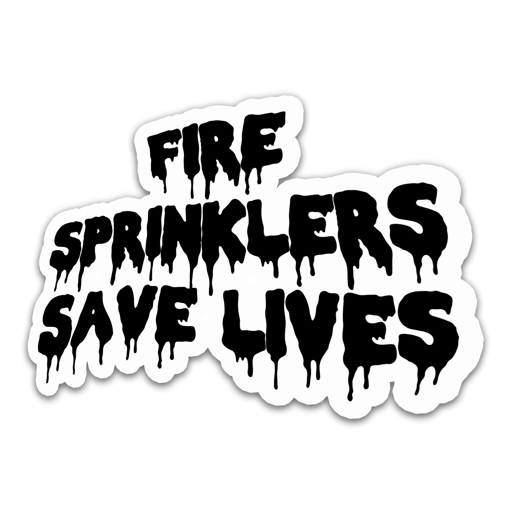 Fire Spinker Sticker Fire Sprinklers Save Lives – Sprinkler Life