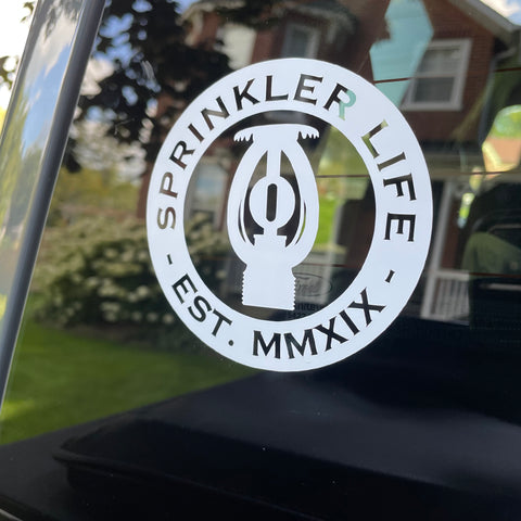 Sprinkler Life Round Truck Decal