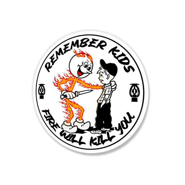 Fire Kills Sticker