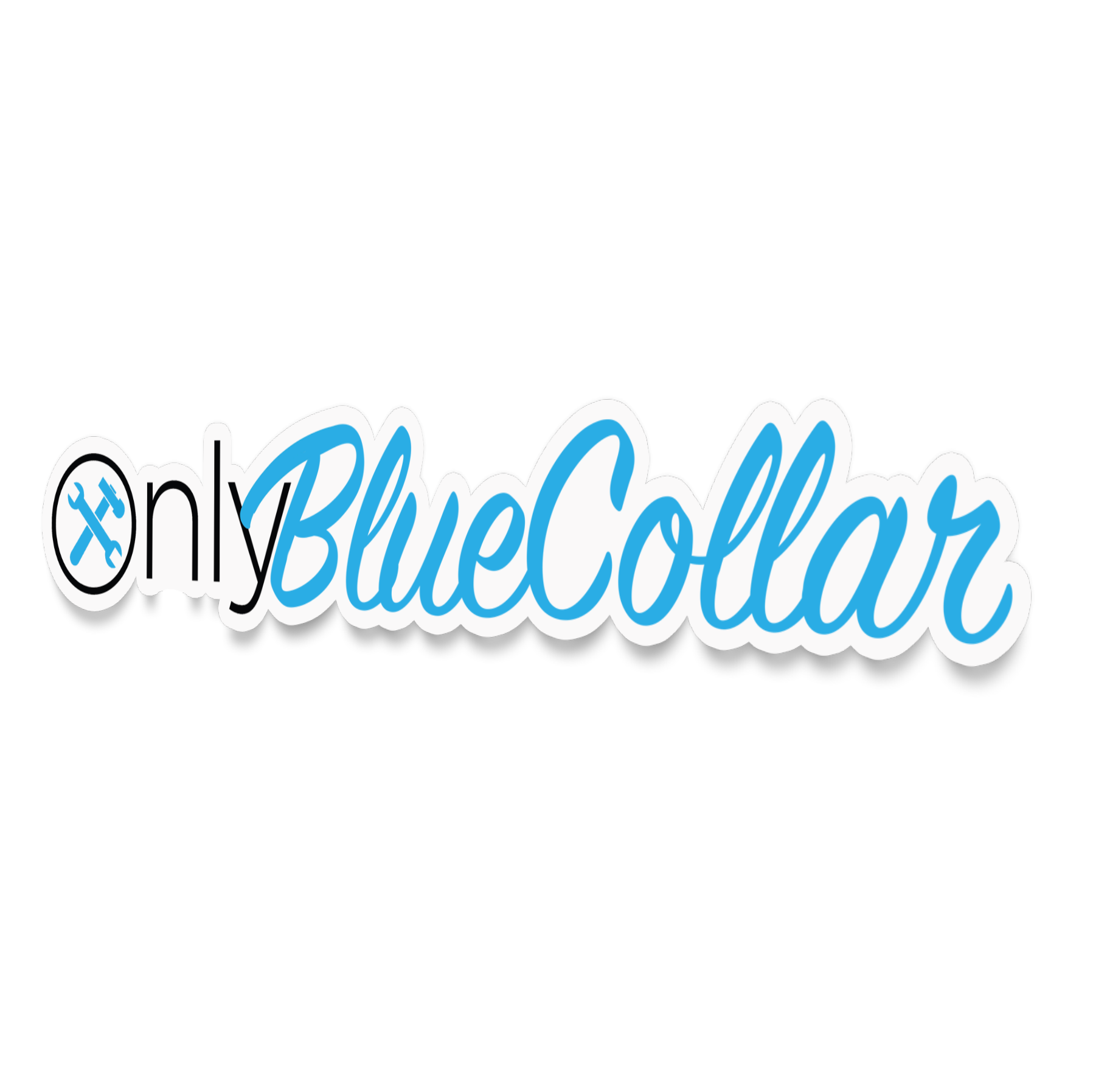 Only Blue Collar Sticker – Sprinkler Life