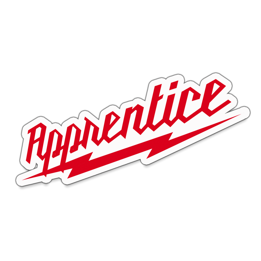 Apprentice Sticker Apprentice Red Bolt Sticker – Sprinkler Life