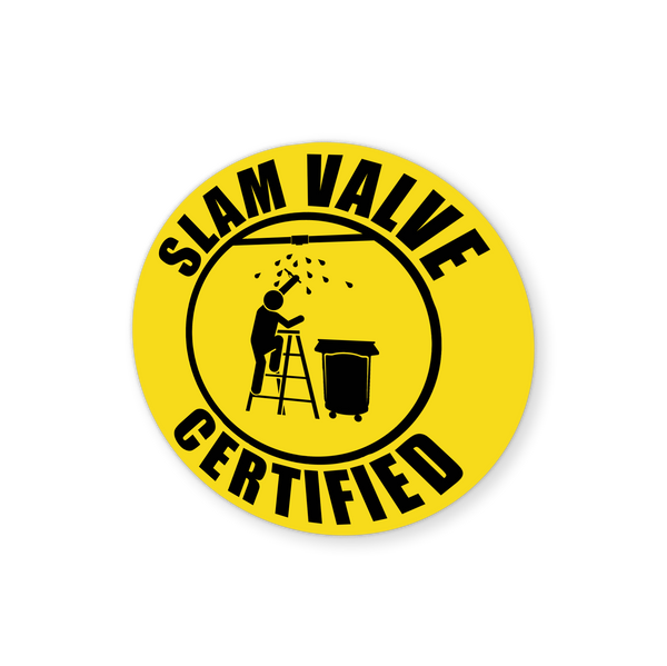 Slam Valve Cert Sticker